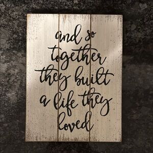 Rustic White Decor with Inspirational Quote